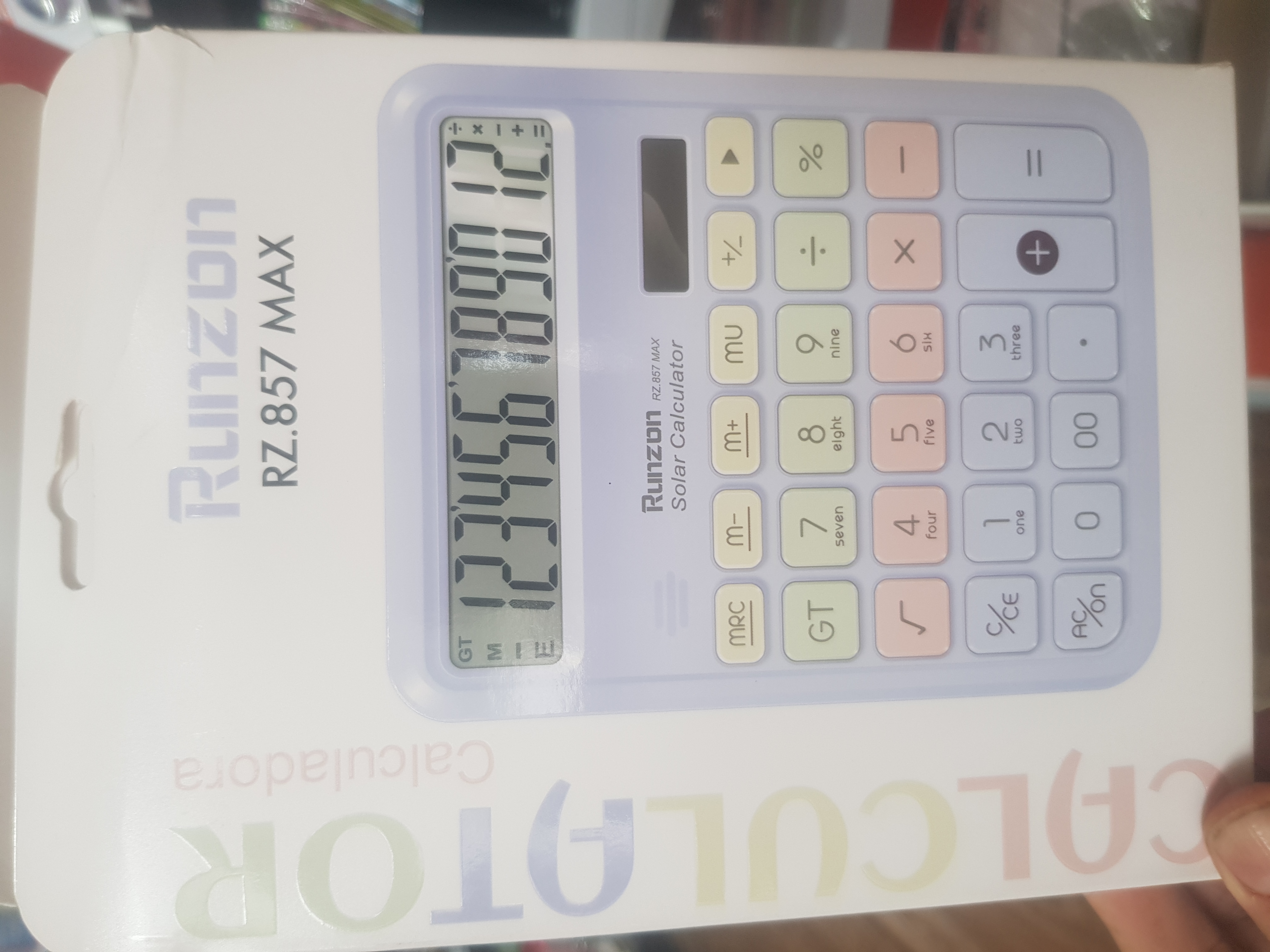 ماشین حساب مدل دکمه کیبوردی رانزن طرح Rz.857 MAX