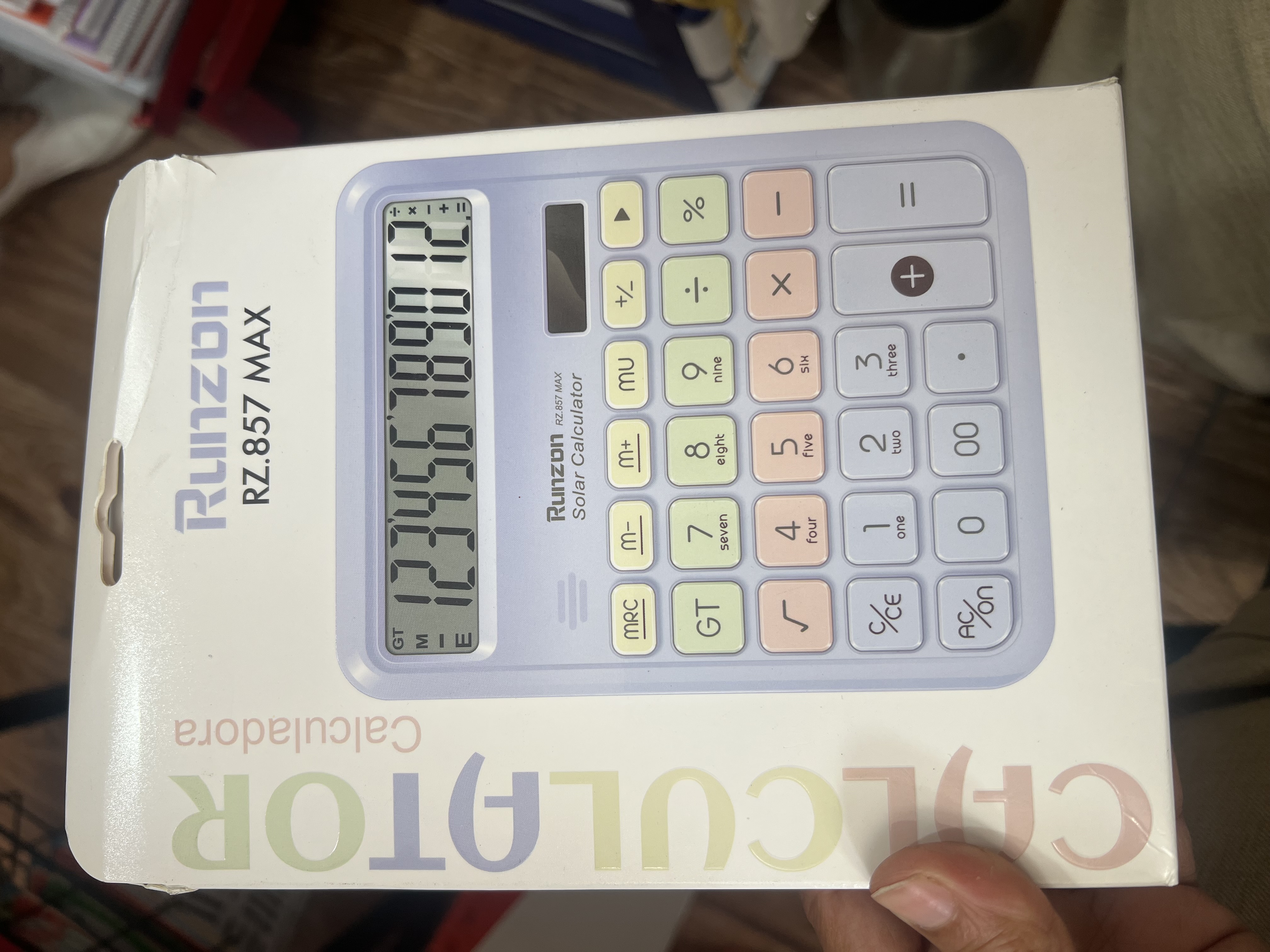 ماشین حساب مدل دکمه کیبوردی رانزن طرح Rz.857 MAX