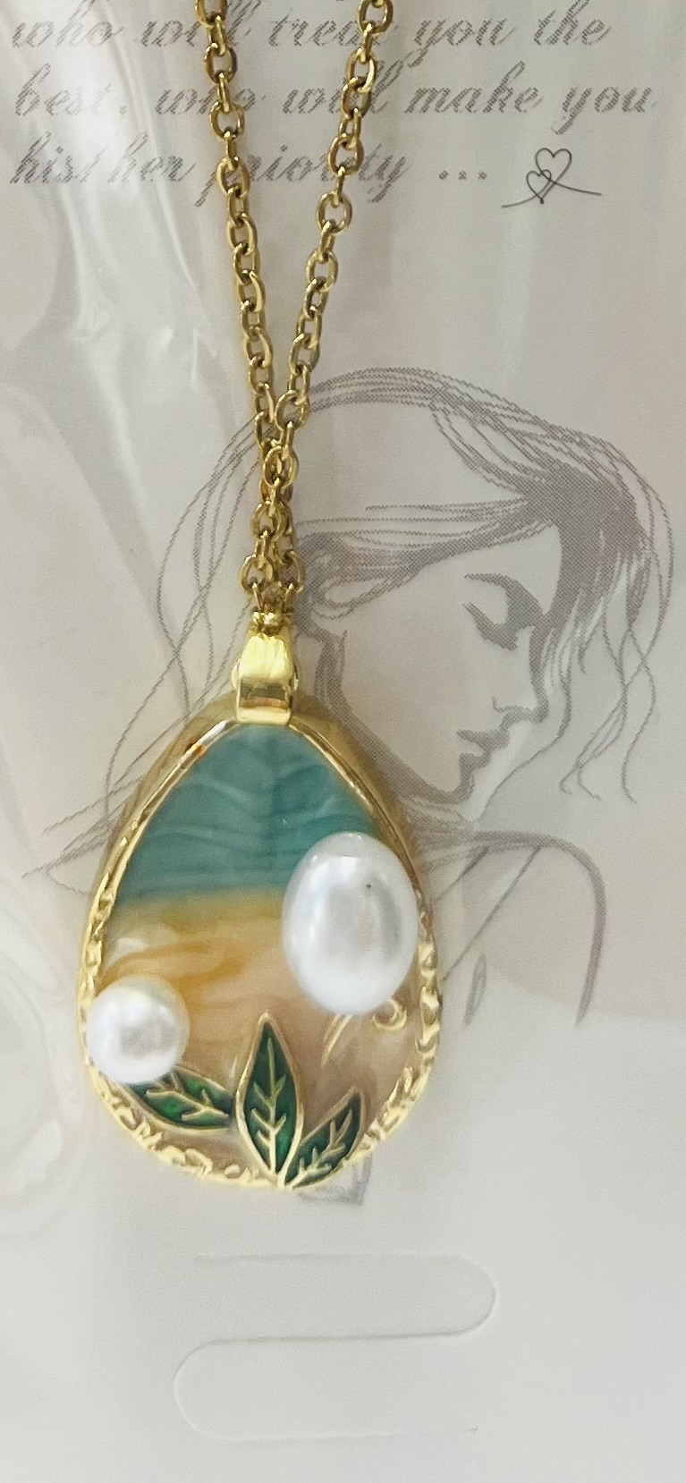 گردنبند زنانه میناکاری