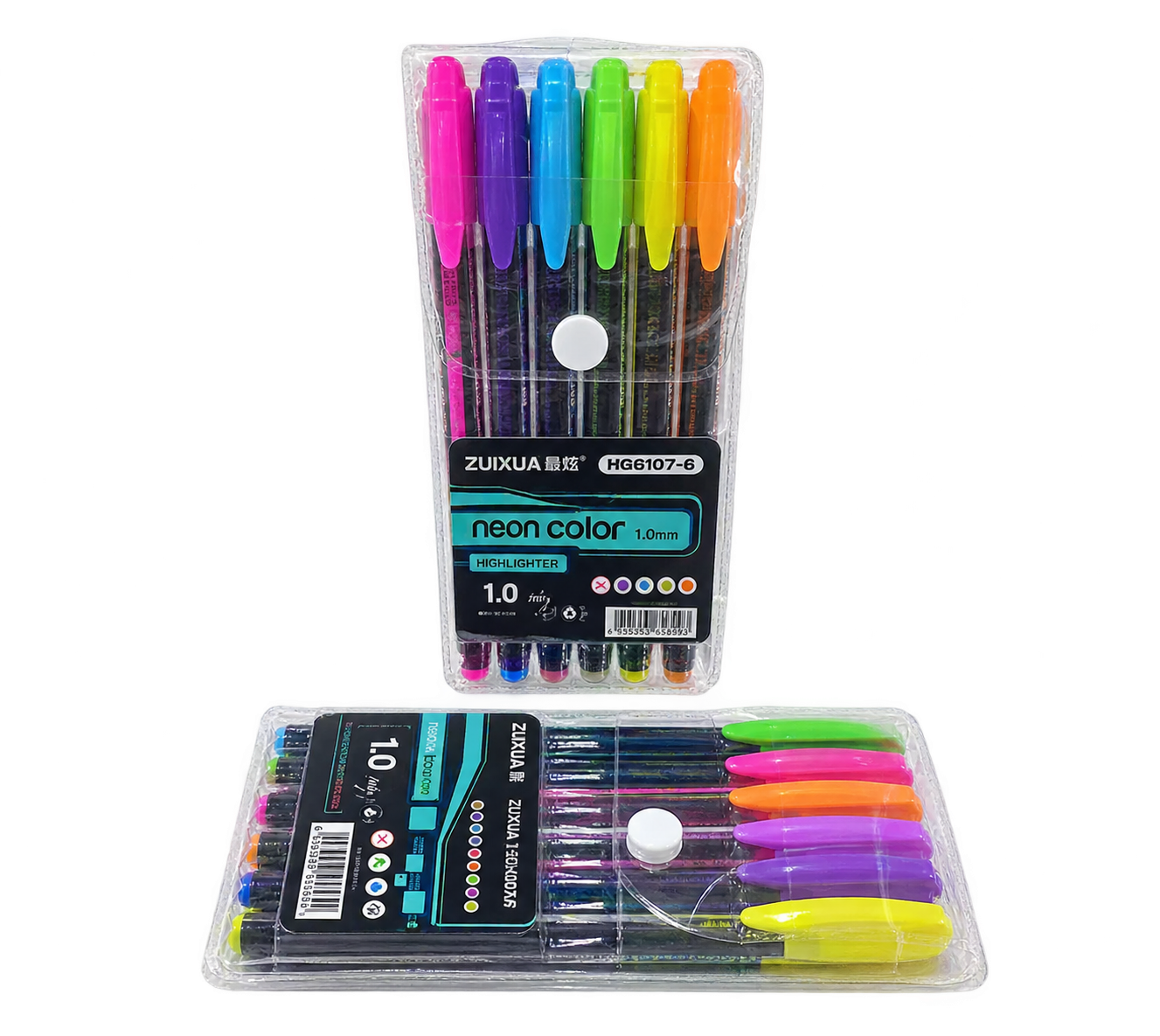 خودکار رنگی 6 عددی نئونی FLASH PEN