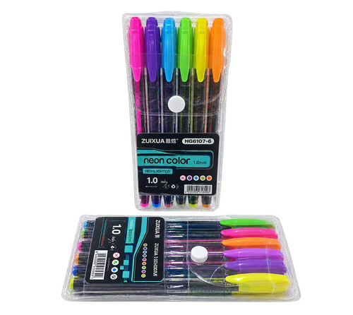 خودکار رنگی 6 عددی نئونی FLASH PEN
