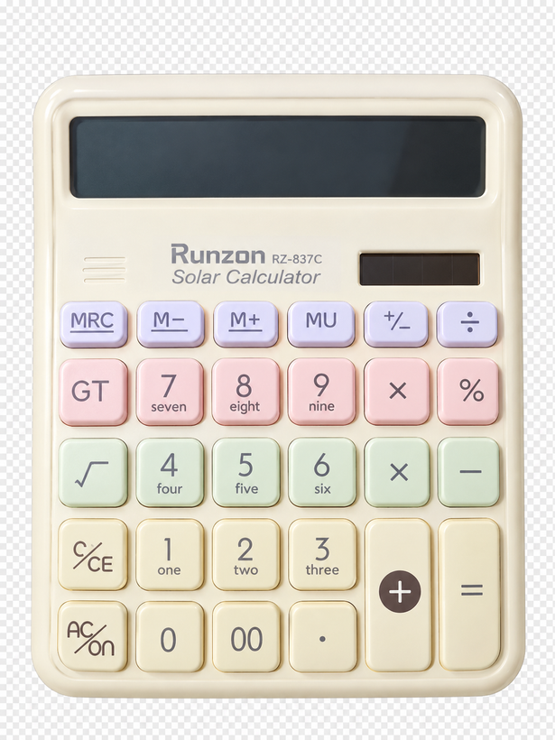 ماشین حساب مدل دکمه کیبوردی رانزن طرح Rz.857 MAX