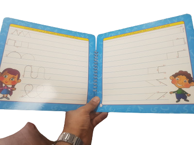 کتاب دفتر تمرین و آموزش لوحه نویسی به همراه اشکال هندسی