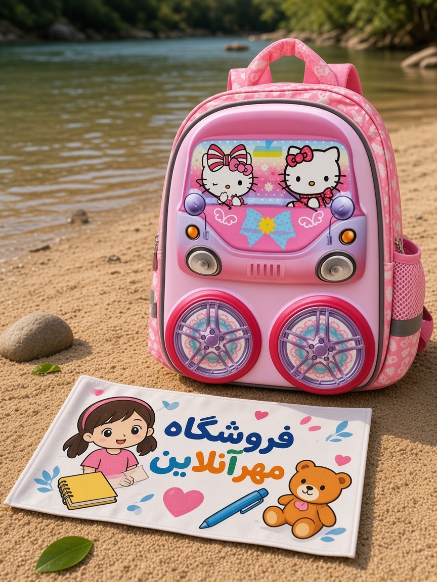 کیف کوله ی مدرسه - طرح کیتی
