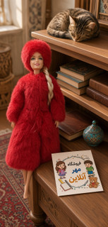 عروسک باربی لباس خزپوش