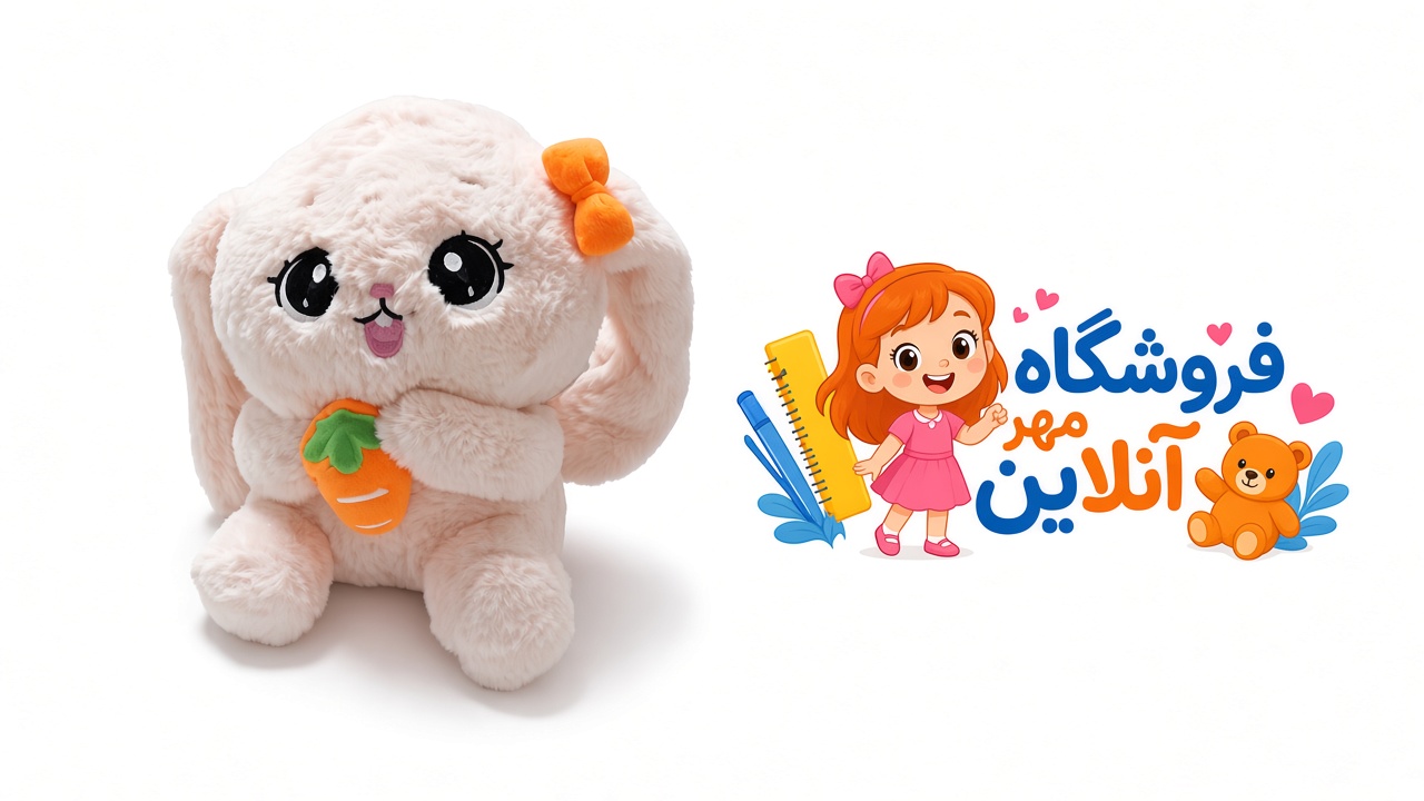 عروسک خرگوش هویچ بدست سایز۲۵سانتی