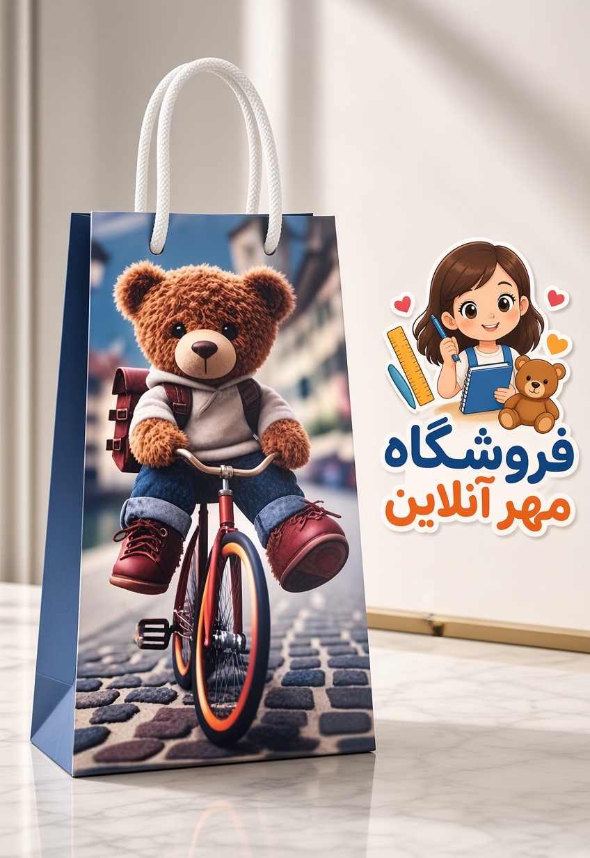 پاکت ساک بگ کادویی مدل فانتزی سایز120*63*40