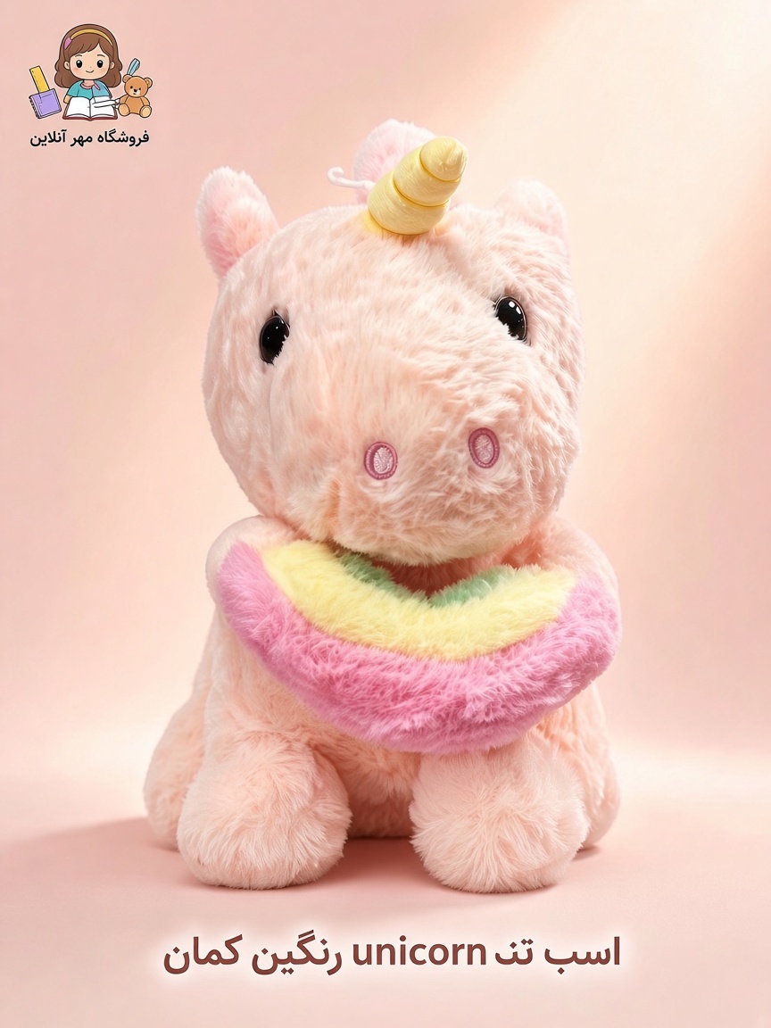 اسب تک شاخ رنگین کمان بدست